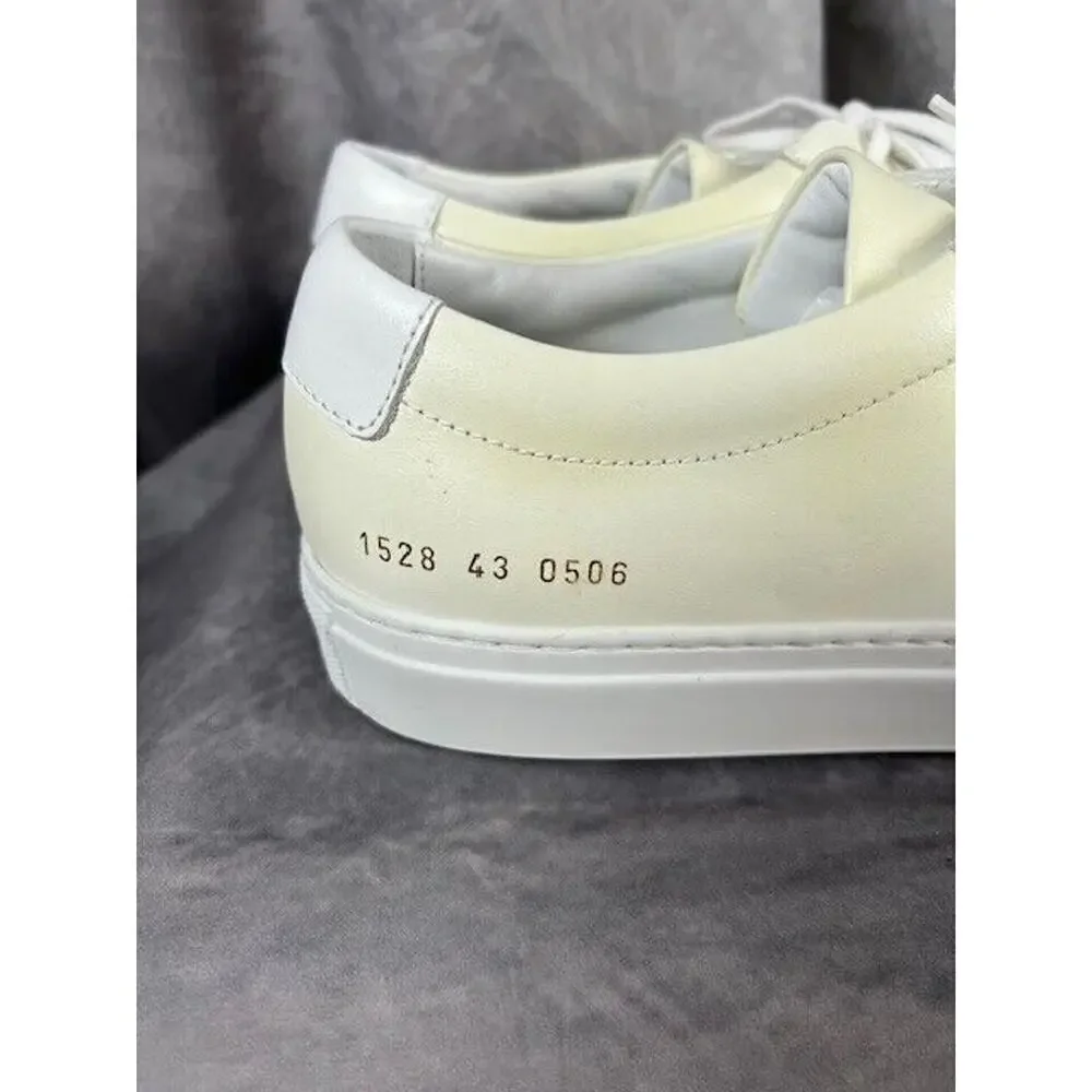 Common Projects Achilles Low Beige 1528 EU 43 US 9 EUC Luxury Sneakers $447